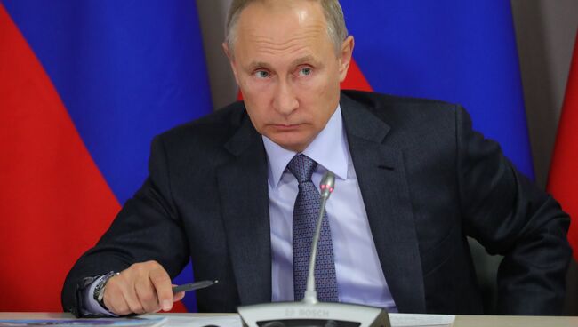 Владимир Путин проводит заседание президиума Государственного совета. 22 сентября 2017