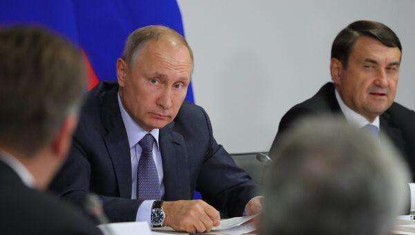 Владимир Путин проводит заседание президиума Государственного совета. 22 сентября 2017