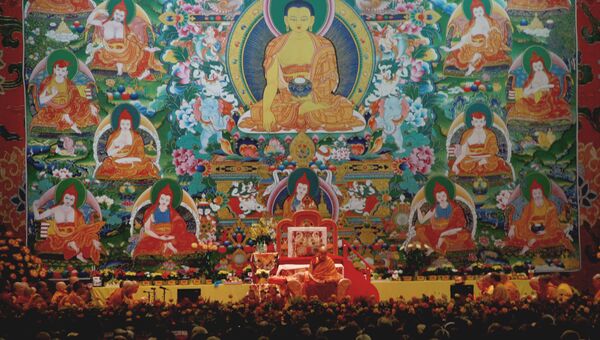 Далай-лама дает учения в Риге для буддистов стран Балтии и России
