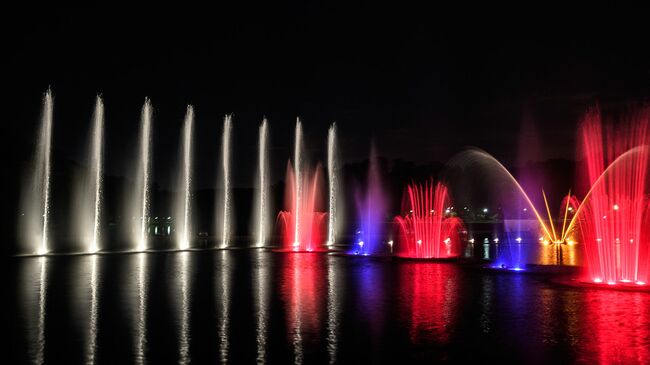 Шоу фонтанов в парке Царицыно