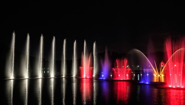 Шоу фонтанов в парке Царицыно. Архивное фото