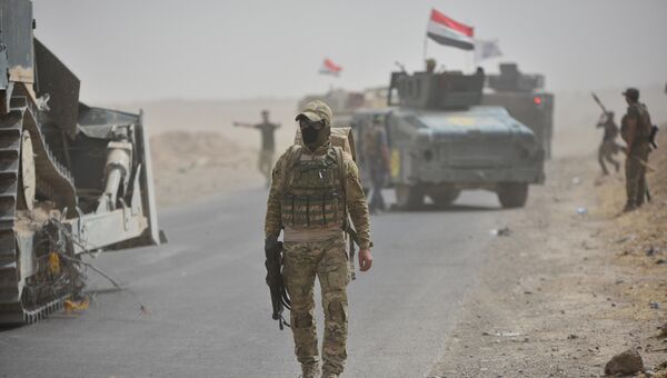Бойцы сил быстрого реагирования Ирака под Киркуком. Архивное фото
