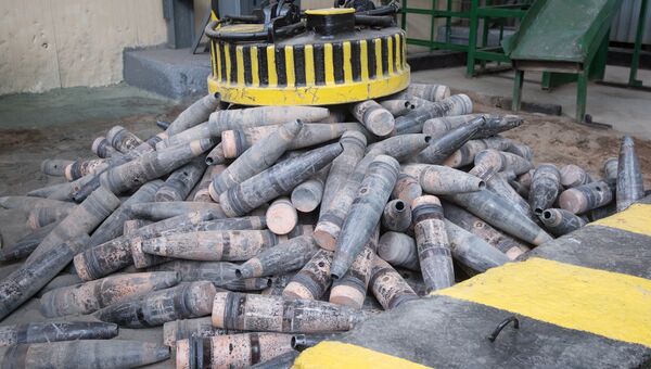 Утилизация обожженных боеприпасов с отравляющими веществами на объекте Кизнер в Удмуртии