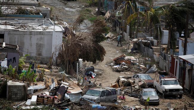 Последствия урагана Мария в Пуэрто-Рико. 26 сентября 2017