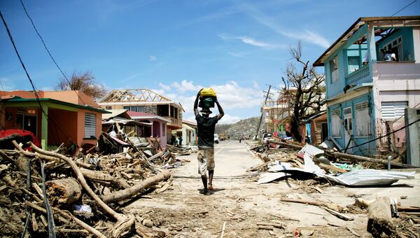 Последствия урагана Мария на острове Доминика в Карибском море. Архивное фото