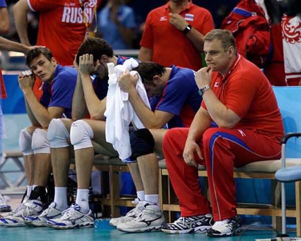 Мужская сборная России по волейболу не сумела пробиться в финал Олимпиады-2008