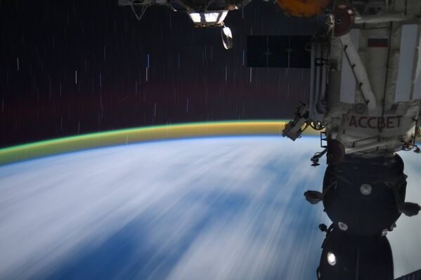 Снимок космонавта Сергея Рязанского из космоса