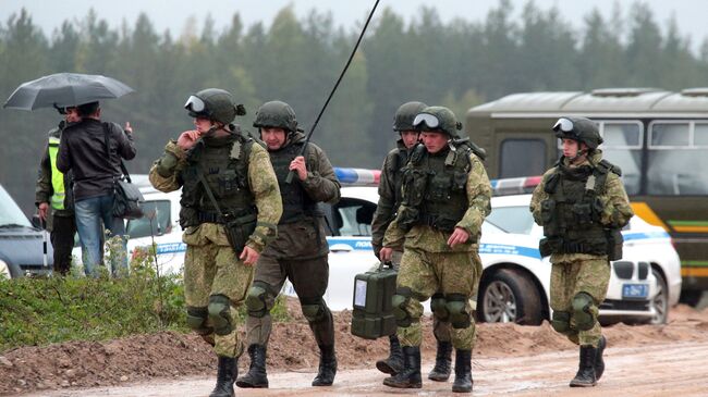 Совместные стратегические учения (ССУ) Запад-2017 вооружённых сил Союзного государства России и Белоруссии на полигоне Лужский. Архивное фото