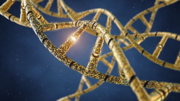 Генетически модифицированные молекулы ДНК. Архивное фото