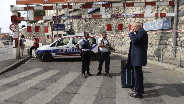 Полиция на вокзале Сен-Шарль в Марселе. 1 октября 2017
