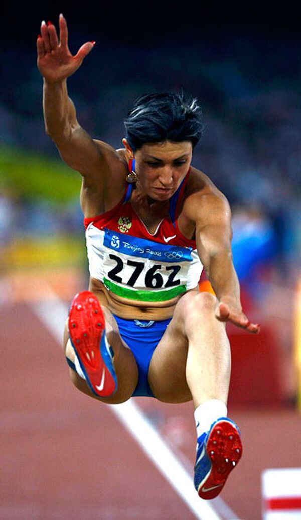 Татьяна Лебедева стала серебряным призером Игр-2008 в прыжках в длину
