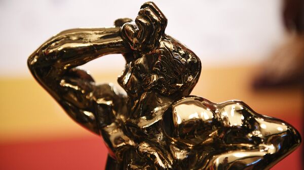 Статуэтка бронзового Орфея на церемонии вручения телевизионной премии ТЭФИ. Архивное фото