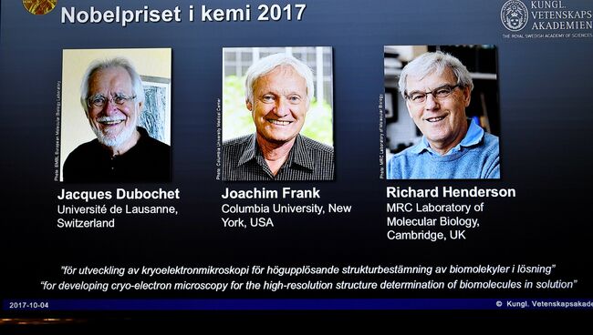 Объявление лауреатов Нобелевской премии по химии за 2017 год