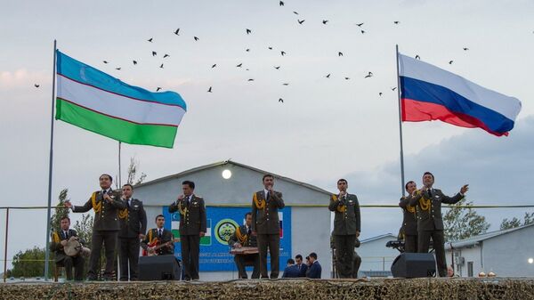 Тактические учения с воинскими контингентами России и Узбекистана