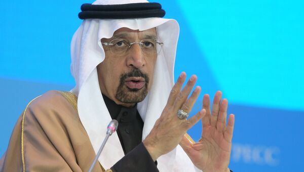 Министр энергетики Королевства Саудовская Аравия Халид А. аль-Фалих во время форума Российская энергетическая неделя. 5 октября 2017