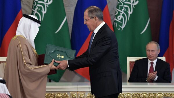 Переговоры президента РФ Владимира Путина с королем Саудовской Аравии Сальманом Аль-Саудом. 5 декабря 2017
