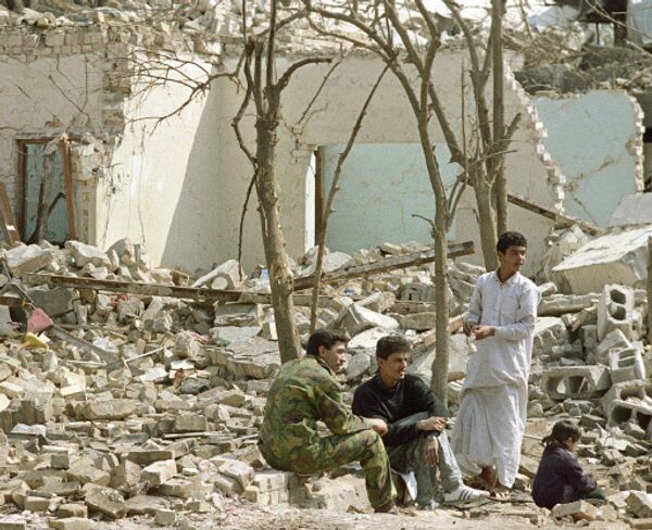 Разрушенный дом в Ираке. Архив