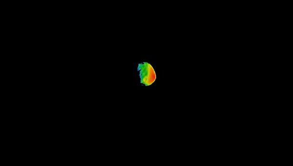 Фобос, спутник Марса, первый снимок в инфракрасном диапазоне