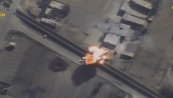 Атака ВКС РФ на позиции террористов возле сирийско-иранской границы