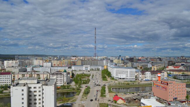 Вид на центральную часть города Якутска. Архивное фото