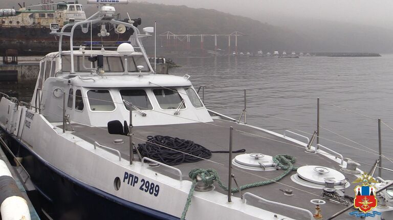 Катер полиции после инцидента с браконьерами. 10 октября 2017