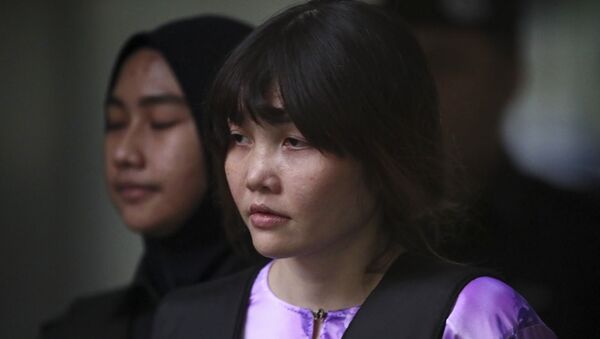 Вьетнамка Зоан Тхи Хыонг, задержанная в Малайзие за убийство брата Ким Чен Ына. 10 октября 2017