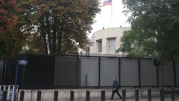 Здание посольства США в Анкаре, Турция. 9 октября 2017