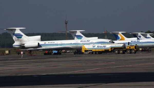 Самолеты Ту-154м авиакомпании Красноярские авиалинии (КрасЭйр)