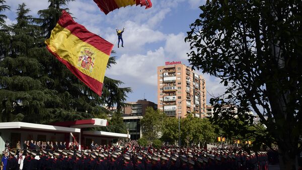 Военный парад в Барселоне. Архивное фото