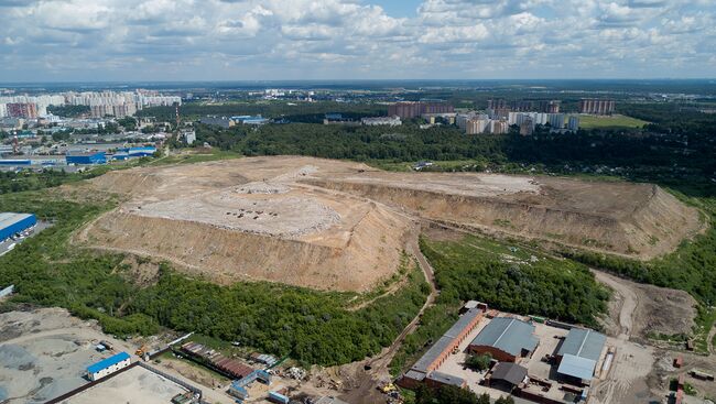 Полигон Кучино в подмосковной Балашихе засыпали грунтом. Архивное фото