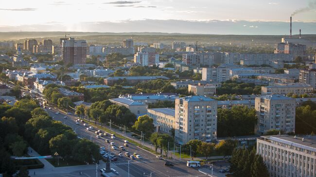 Вид на город Благовещенск 