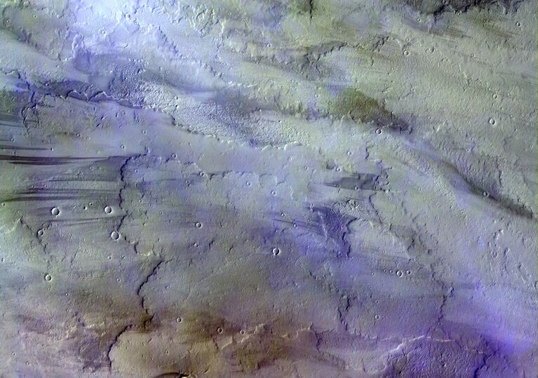 Фотография марсианских облаков, полученная зондом TGO