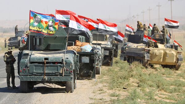 Иракские вонные продвигаться к городу Киркук в ходе операции против курдских боевиков. Архивное фото