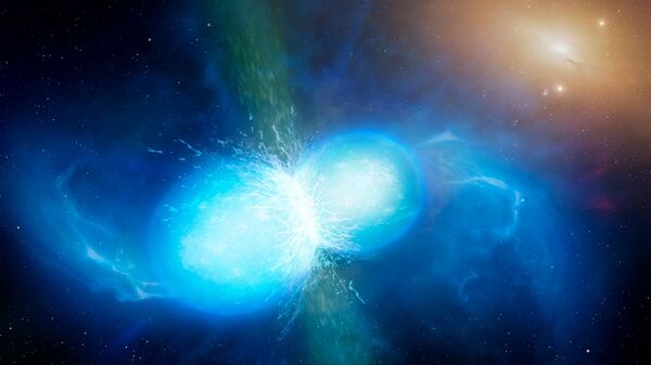 Слияния нейтронных звезд могли породить все запасы золота Вселенной