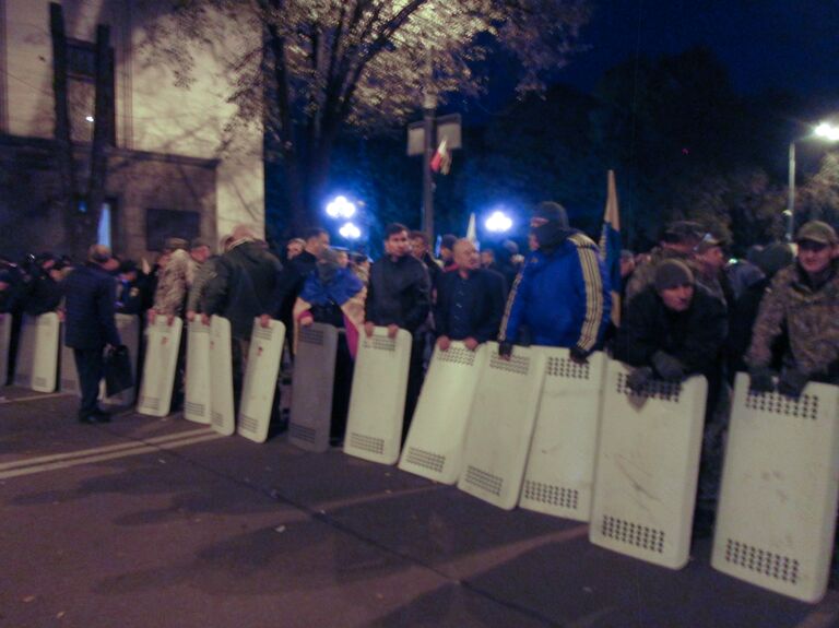 Ситуация возле здания Верховной рады в Киеве