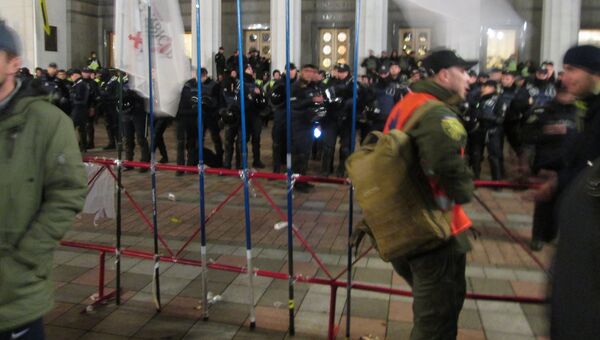 Ситуация возле здания Верховной рады в Киеве