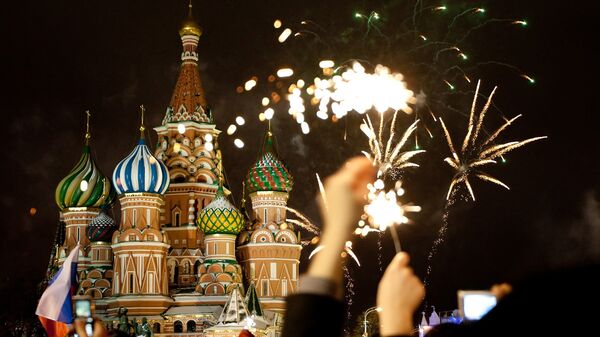 Встреча Нового года на Красной площади. Архивное фото