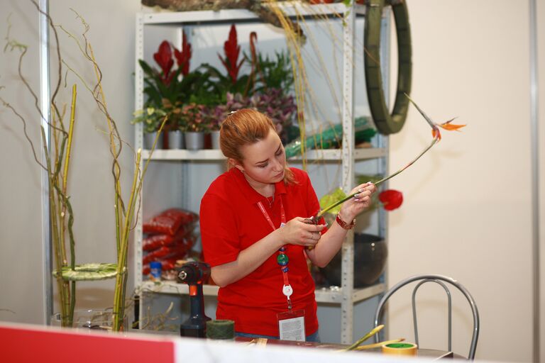 V Национальный чемпионат WorldSkills в Краснодаре. Соревнования в компетенции Флористика