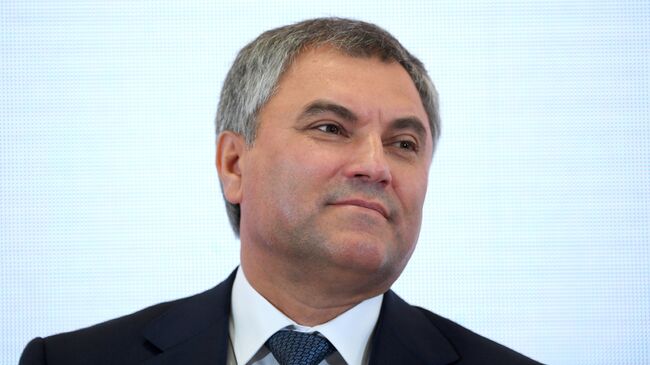 Председатель Государственной Думы РФ Вячеслав Володин на фестивале молодежи и студентов в Сочи. 19 октября 2017