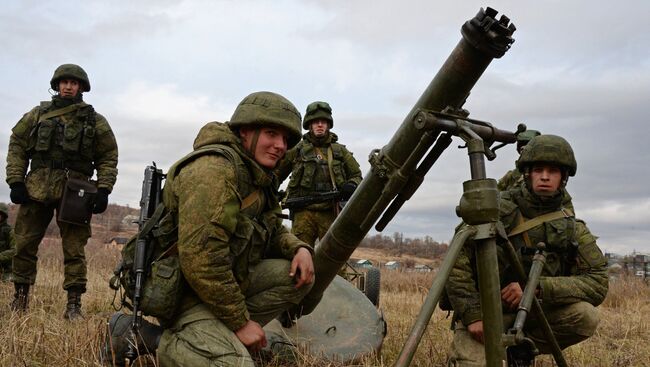 Военнослужащие Уссурийского соединения Воздушно-десантных войск во время тактических учений в Приморье. 19 октября 2017