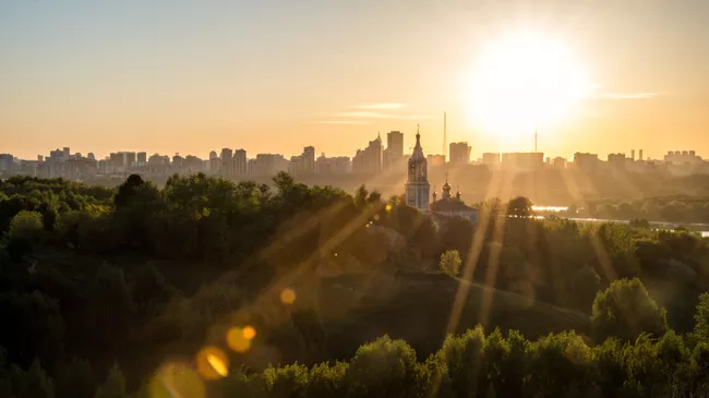 Рассвет в Москве