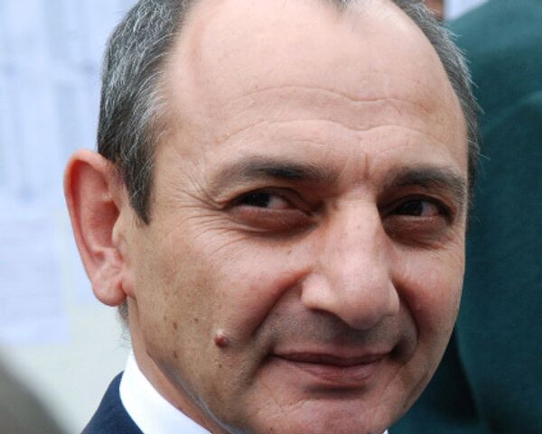 Президент непризнанной Нагорно-Карабахской Республики Бако Саакян. Архив