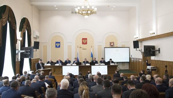 Пресс-конференция генеральный прокурора РФ Юрий Чайка в Симферополе. 24 октября 2017