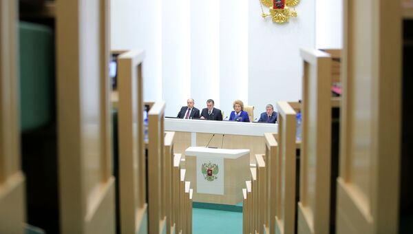 Заседание Совета Федерации РФ. 25 октября 2017. Архивное фото