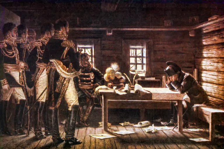 Наполеон на военном совете в Городне, 1812 год Наполеон на военном совете в Городне, 1812 год