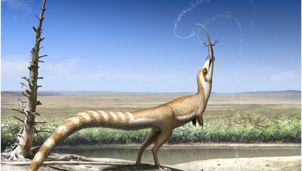 Динозавр синозавроптерикс, имевший необычную маскировочную окраску
