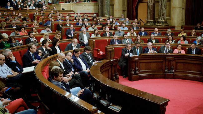 Заседание парламента Каталонии. 26 октября 2017