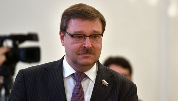 редседатель Комитета Совета Федерации по международным делам Константин Косачев. 27 октября 2017