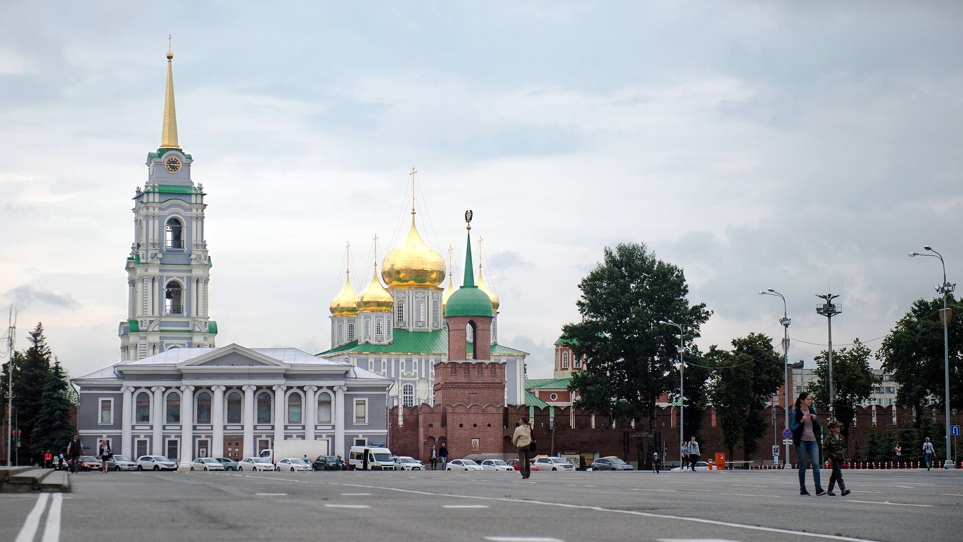 Вид на Тульский кремль и музей самоваров с площади Ленина в Туле - РИА Новости, 1920, 07.06.2021