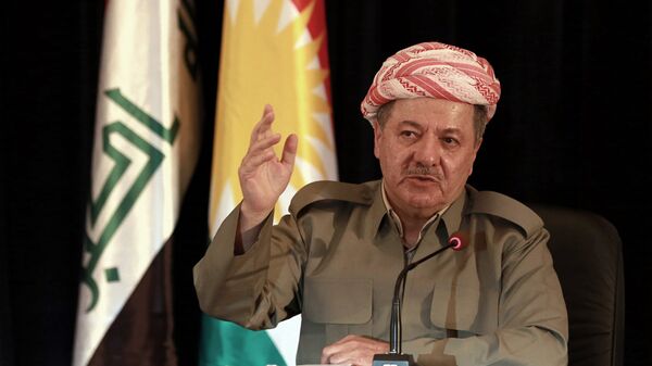 Президент иракского курдского региона Масуд Барзани. Архивное фото